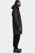 Reversible padded leather parkas
