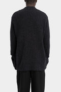 Mock-neck alpaca knit sweater