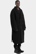 Oversized double breasted wool coat