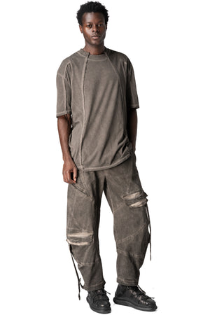 La Haine Inside Us | AW26 - Oversized cotton T-shirt, Mud M1295