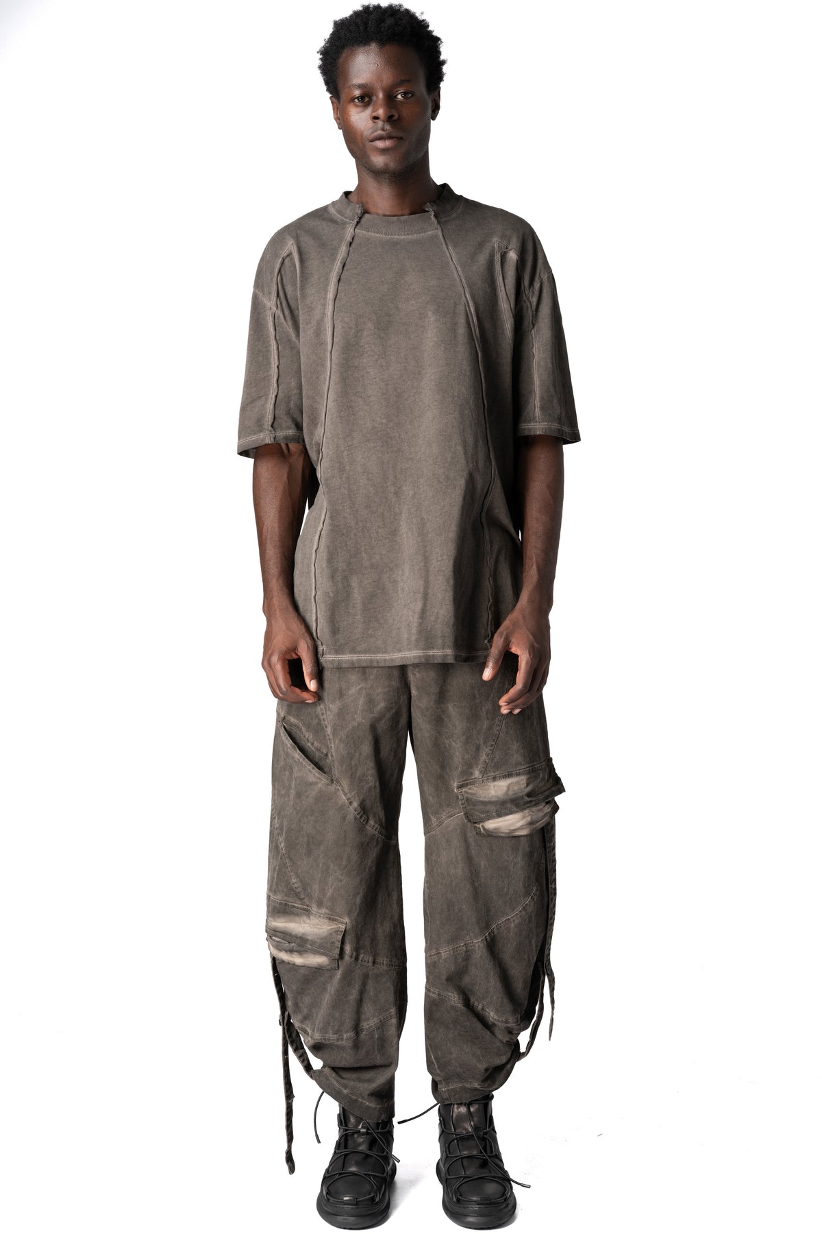 La Haine Inside Us | AW26 - Oversized cotton T-shirt, Mud M1295