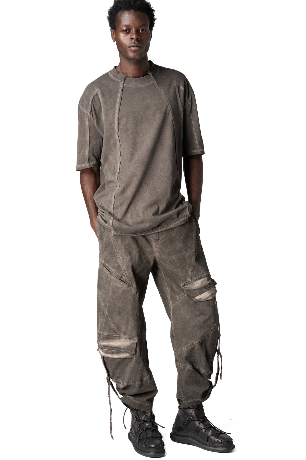 La Haine Inside Us | AW26 - Oversized cotton T-shirt, Mud M1295