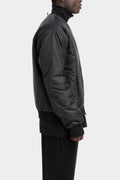 Oversized down lined hooded double jacket