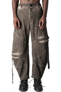 Oversized balloon cargo trousers, Mud