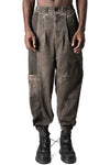 Oversized meshcore cargo trousers, Mud
