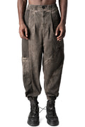 Oversized meshcore cargo trousers, Mud