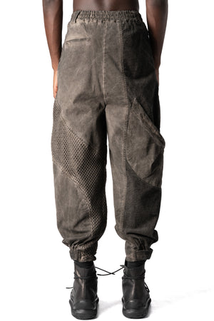 La Haine Inside Us | AW26 - Oversized meshcore cargo trousers, Mud M1318