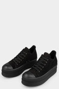 Rick Owens DRKSHDW | AW25 - Double bumper low sneakers, BMO All black