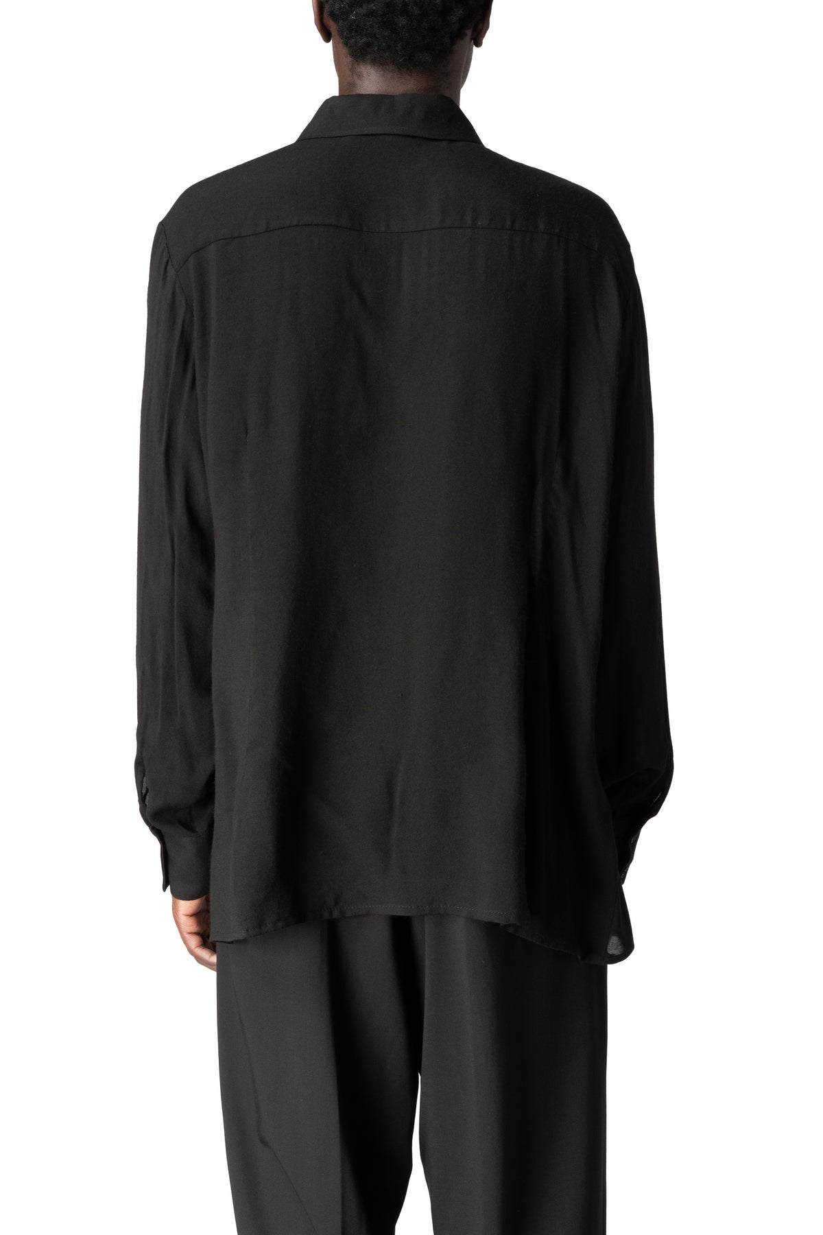 La Haine Inside Us | AW26 - Regular gauze viscose shirt, Black M1307