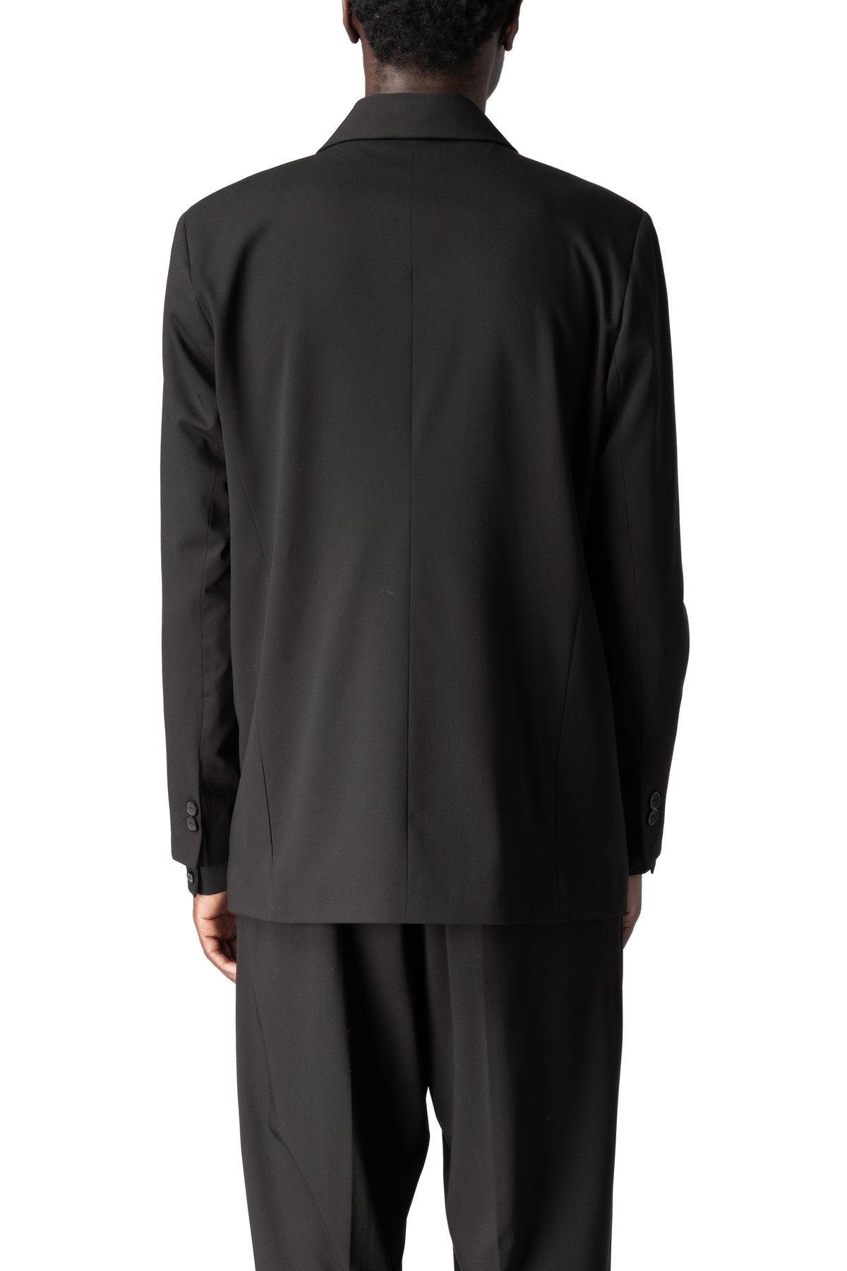 La Haine Inside Us | AW26 - Oversized fluid wool-blend jacket, Black M1316