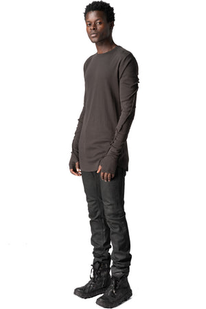 Thom Krom | AW26 - Cotton jersey top, Cold brown MTS999