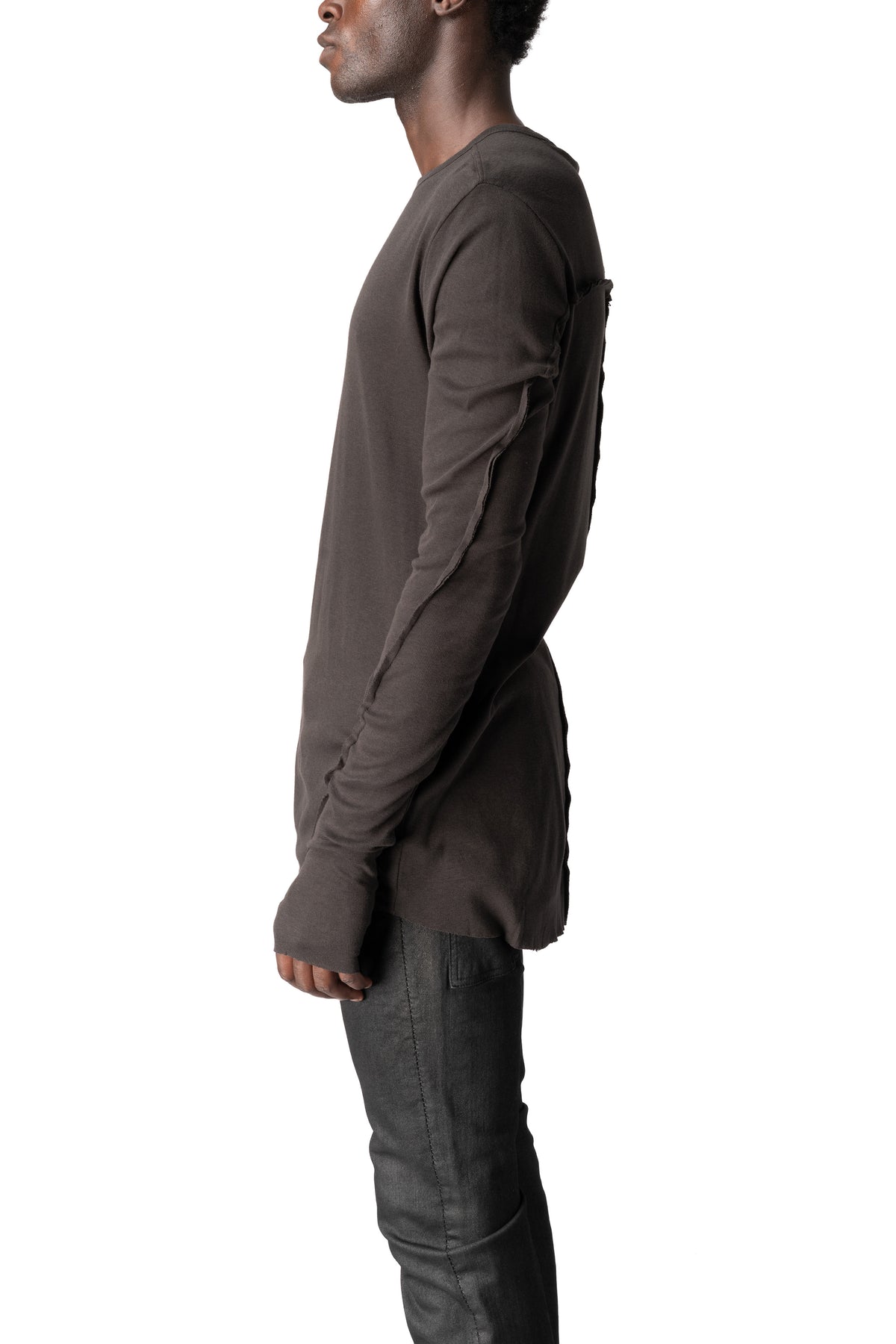 Thom Krom | AW26 - Cotton jersey top, Cold brown MTS999