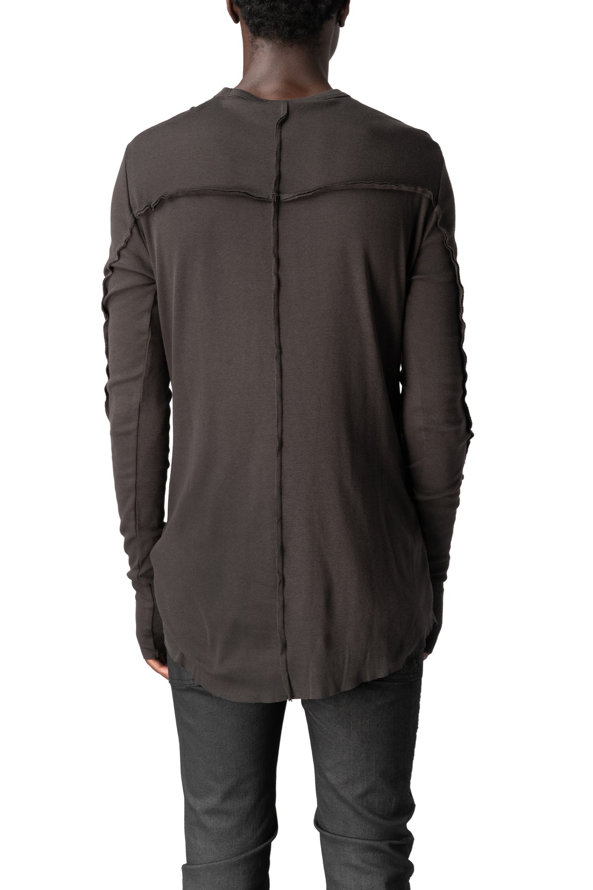 Thom Krom | AW26 - Cotton jersey top, Cold brown MTS999