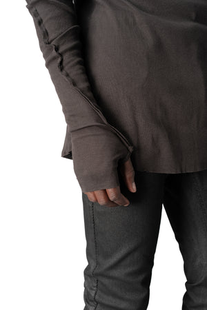 Thom Krom | AW26 - Cotton jersey top, Cold brown MTS999