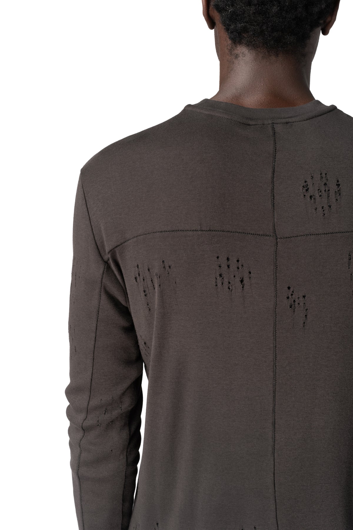 Thom Krom | AW26 - Cotton jersey top, Cold brown MTS969