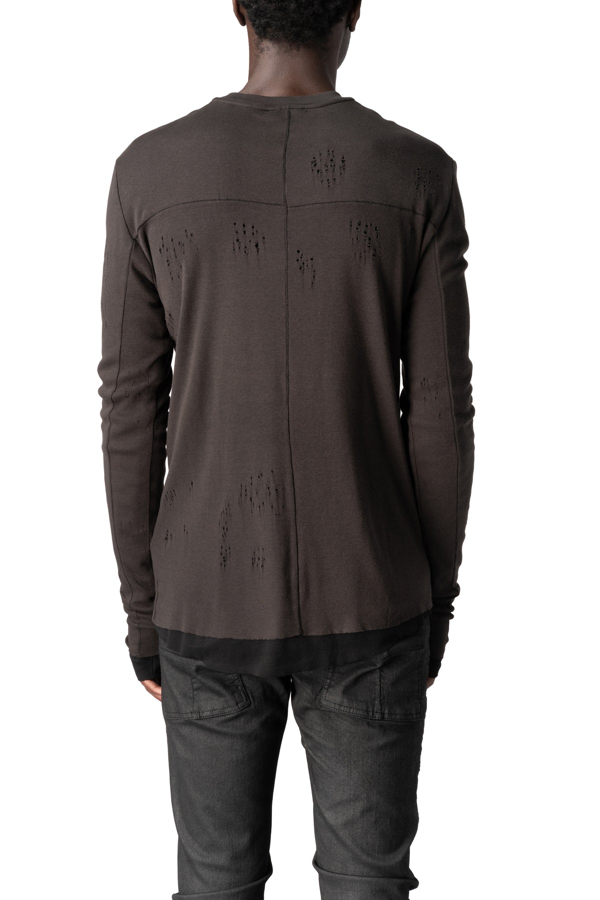 Thom Krom | AW26 - Cotton jersey top, Cold brown MTS969