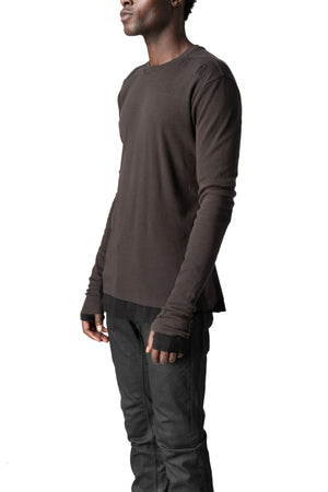 Thom Krom | AW26 - Cotton jersey top, Cold brown MTS969