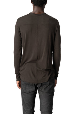 Thom Krom | AW26 - Modal cashmere jersey top, Cold brown MTS961