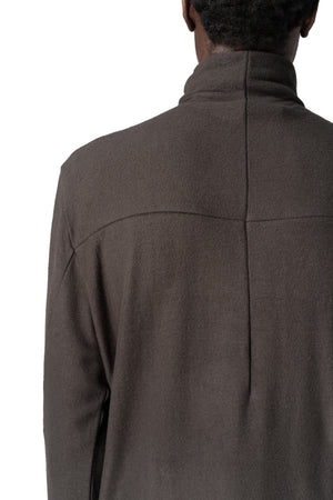 Thom Krom | AW26 - Roll neck long sleeve top, Cold brown MTS1004