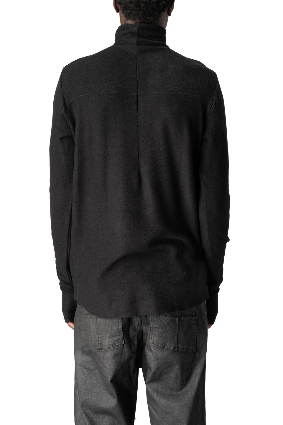Roll neck long sleeve top, Black
