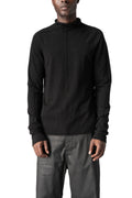 Cashmere blend mock neck knit pullover