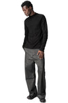Cashmere blend mock neck knit pullover