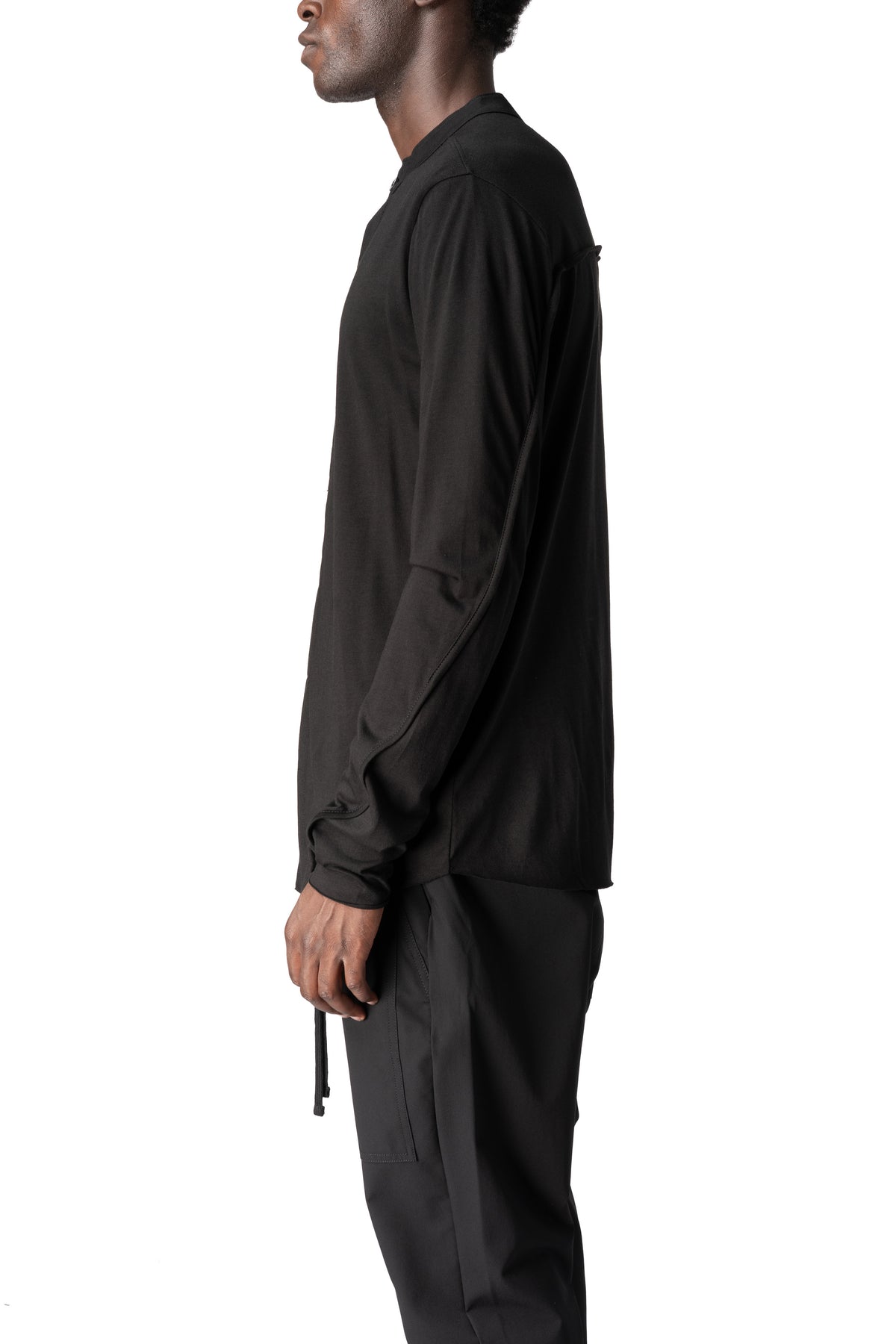 Thom Krom | AW26 - Bamboo cotton jersey top, Black MTS971