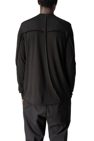 Thom Krom | AW26 - Bamboo cotton jersey top, Black MTS971
