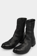 Handmade wool inset horse leather boots
