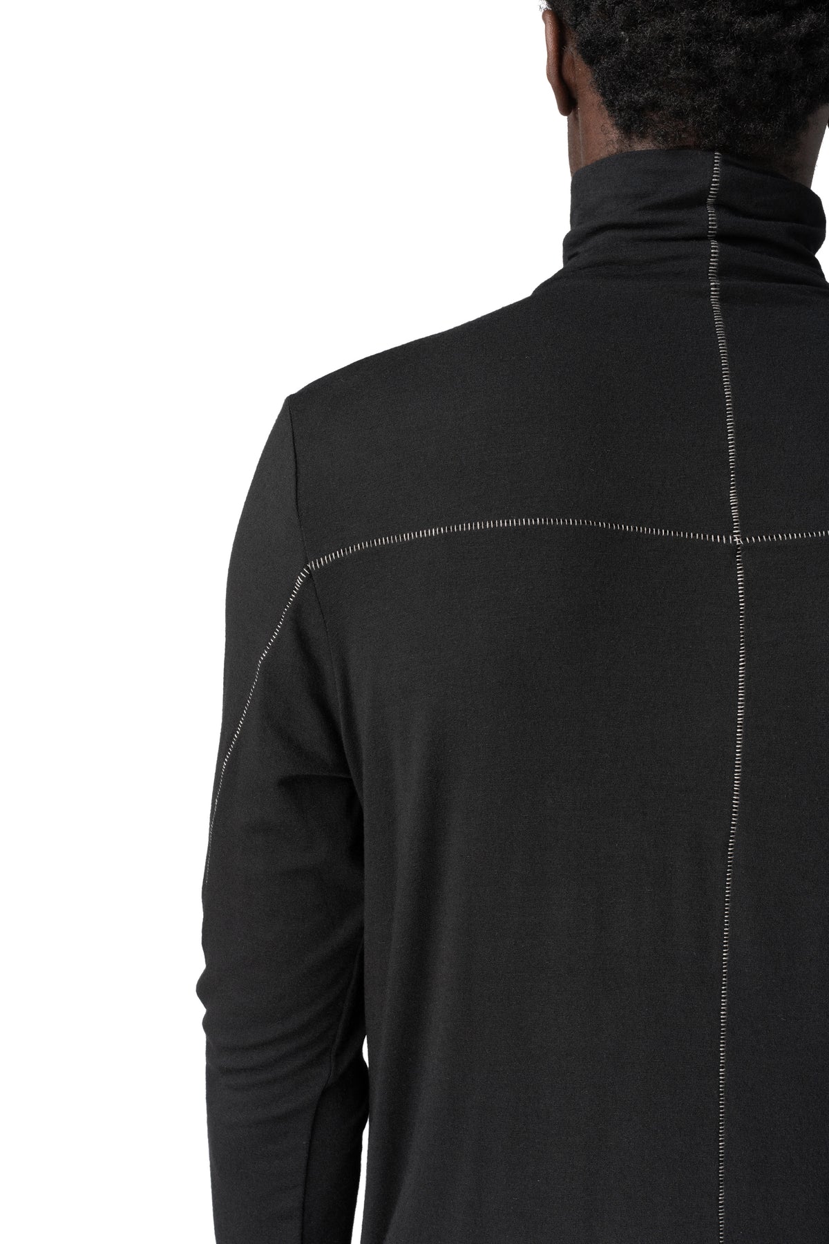 Thom Krom | AW26 - Modal cashmere jersey top, Black MTS979