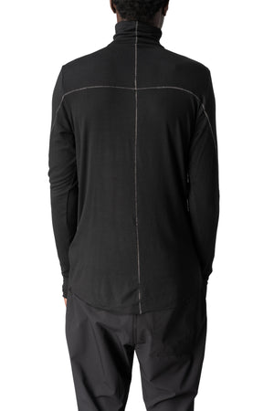 Thom Krom | AW26 - Modal cashmere jersey top, Black MTS979