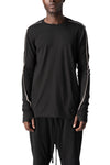 Cotton long sleeve tee, Black