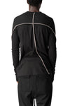 Cotton long sleeve tee, Black