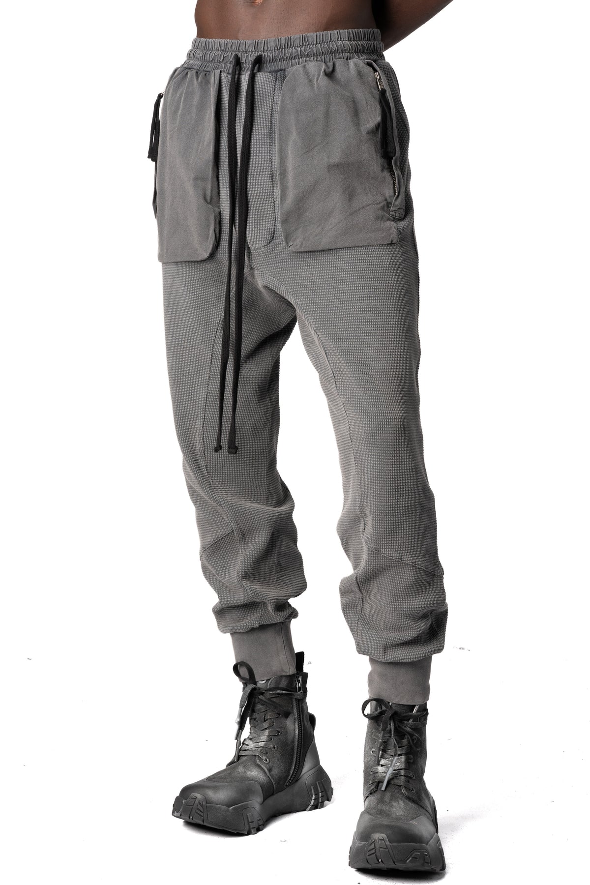Thom Krom | AW26 - Cotton stretch trousers, Dark used grey MST537