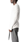 Cotton long sleeve tee, Off white
