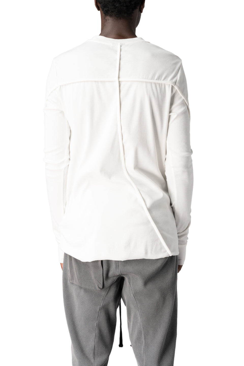 Cotton long sleeve tee, Off white