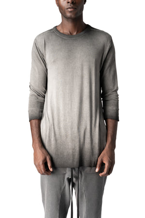 Thom Krom | AW26 - Cotton stretch jersey top, Cold dye grey MTS960