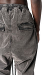 Velvet trousers, Used grey