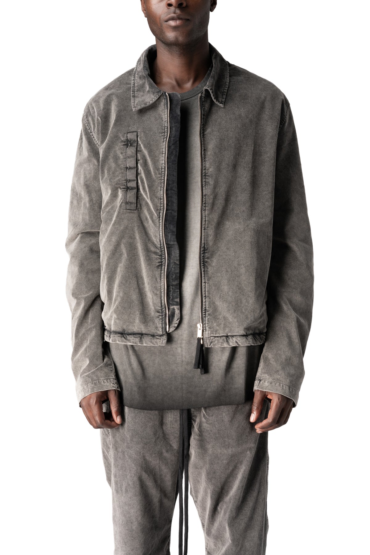 Thom Krom | AW26 - Cotton stretch jacket, Used grey MJ94