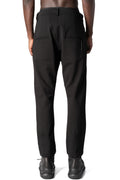 Tapered stretch trousers, Black