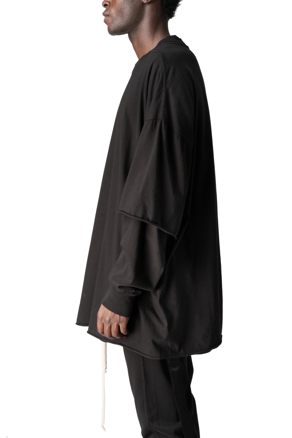 Rick Owens DRKSHDW | AW26 - Tommy Hustler Knit T-Shirt, Black DU02F6266RN