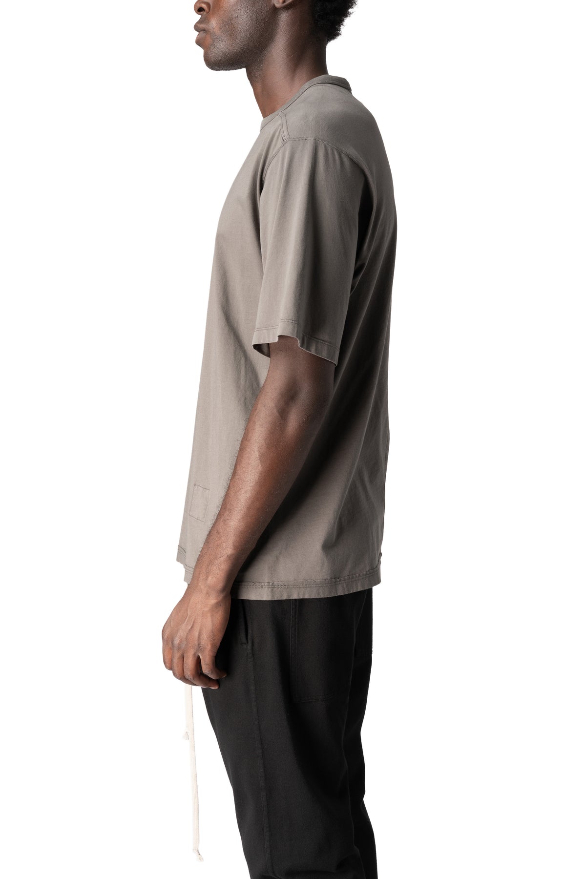 Rick Owens DRKSHDW | AW26 - Brad T Knit T-Shirt, Gravel DU02F6254RNP