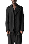 Wool gabardine 3 buttons jacket