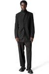 Wool gabardine 3 buttons jacket