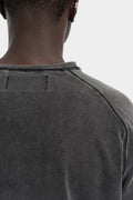Cold dyed henley sweater