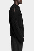 Cable knit buttoned cardigan