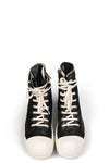 Rick Owens DRKSHDW | AW26 - Sneaks Denim Shoes, Black/Milk/Milk DU02F6800BMC