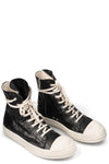 Rick Owens DRKSHDW | AW26 - Sneaks Denim Shoes, Black/Milk/Milk DU02F6800BMC