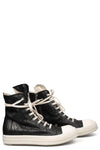 Rick Owens DRKSHDW | AW26 - Sneaks Denim Shoes, Black/Milk/Milk DU02F6800BMC