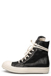Rick Owens DRKSHDW | AW26 - Sneaks Denim Shoes, Black/Milk/Milk DU02F6800BMC
